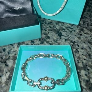 Tiffany 18k Gold and Silver Bracelet